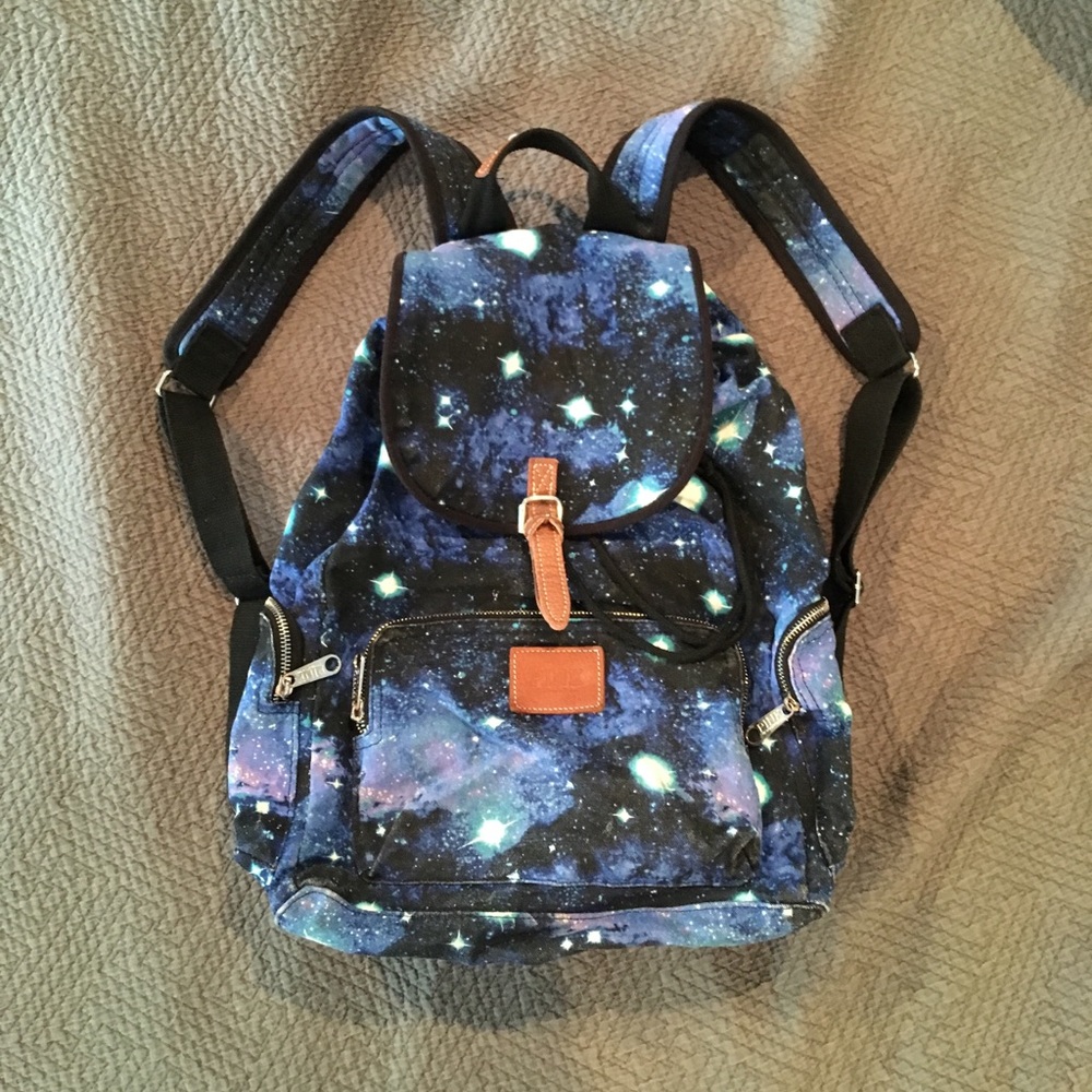 PINK Victoria’s Secret Canvas Backpack Outerspace